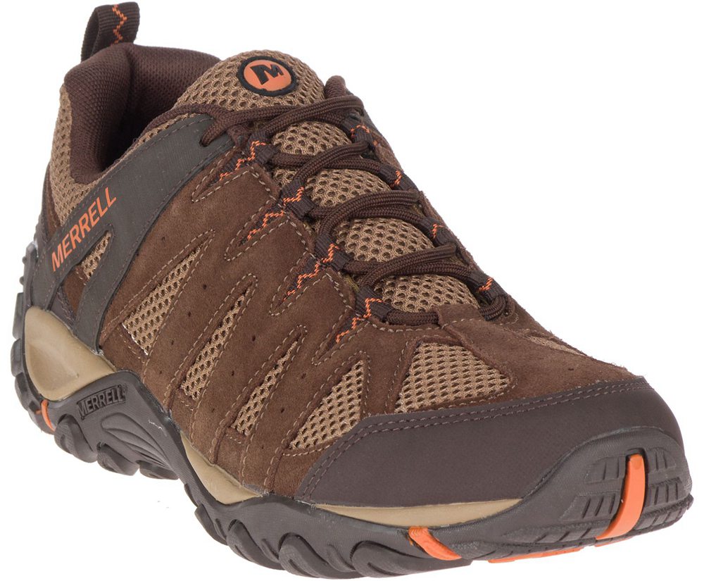 Buty Trekkingowe Merrell Męskie Brązowe - Accentor 2 Ventilator - 640829-YUW